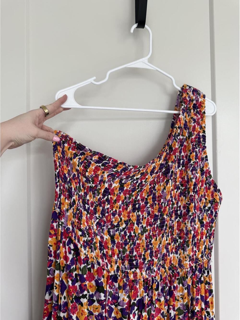 Floral One-Shoulder Summer Dress